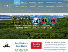 Tablet Screenshot of k9caremontana.org